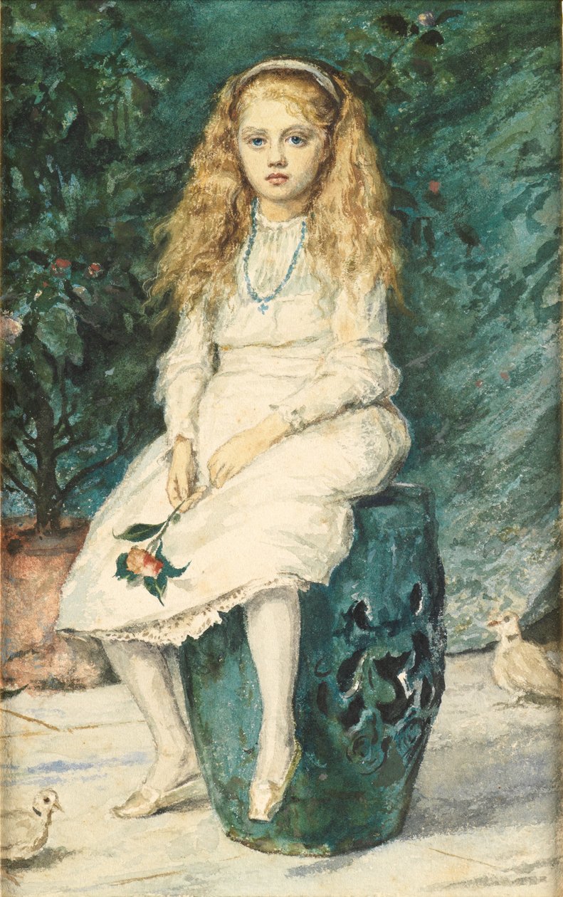 Ritratto di Nina Lehmann, nove anni, dopo Millais da Wilhelm Auguste Rudolf Lehmann