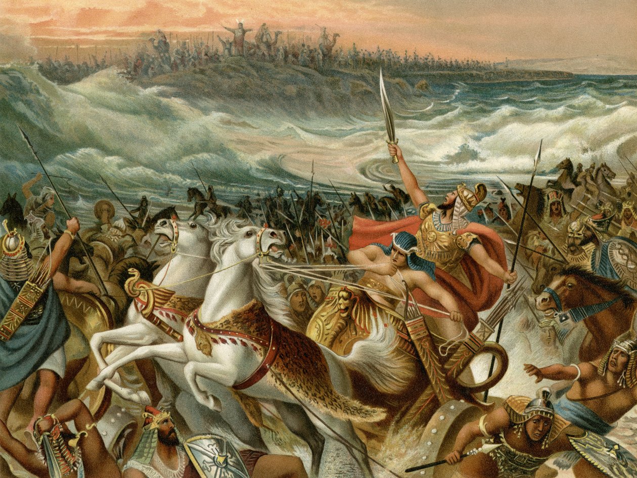Il salvataggio degli Israeliti dal Mar Rosso da Wilhelm Ebbinghaus