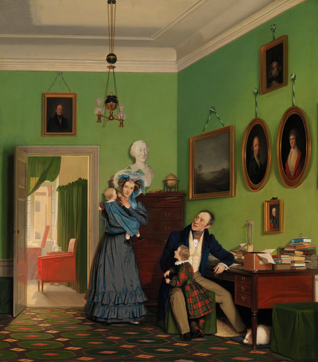 La famiglia Waagepetersen da Wilhelm Ferdinand Bendz