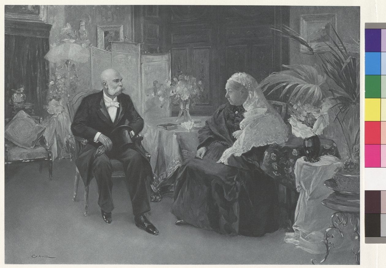 Regina Vittoria e Imperatore Francesco Giuseppe all