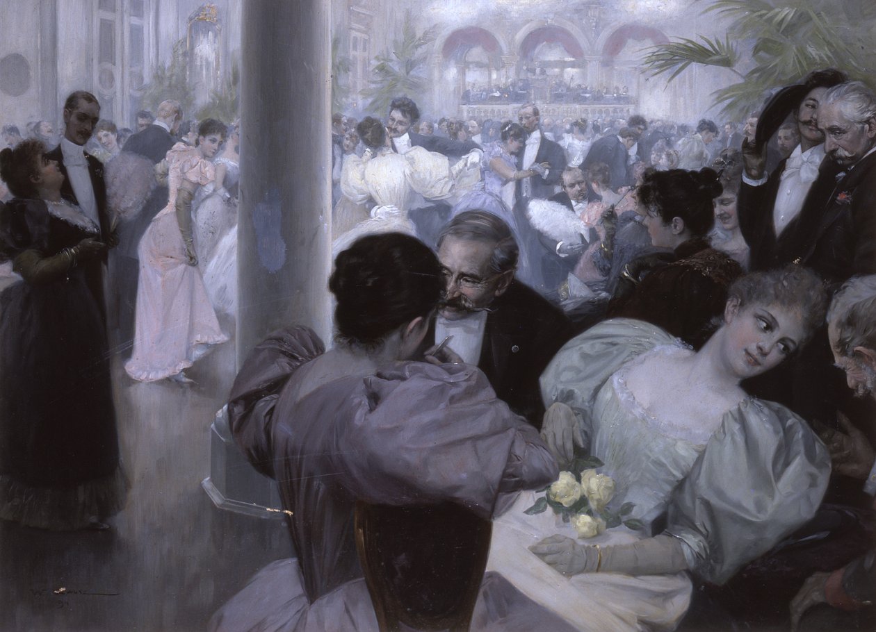 Reunion im Kurhaus (Ball in the Spa House) da Wilhelm Gause
