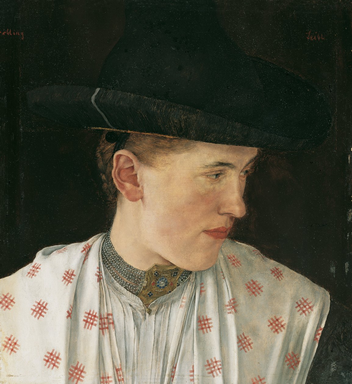 Testa di una contadina da Wilhelm Maria Hubertus Leibl