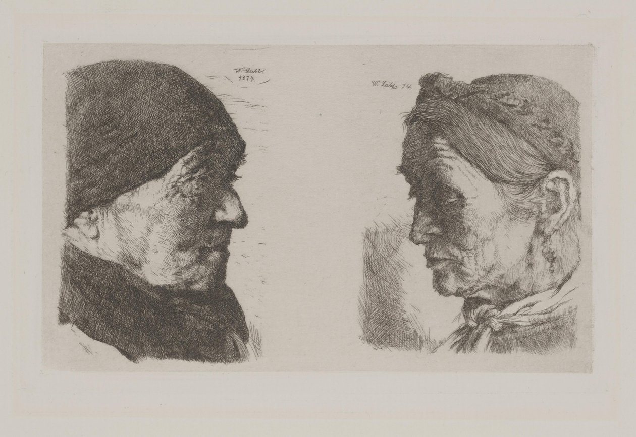 Coppia di contadini da Wilhelm Maria Hubertus Leibl