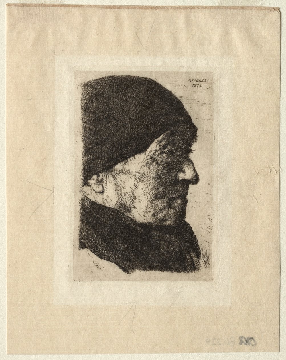 Testa di un contadino, 1874 da Wilhelm Maria Hubertus Leibl