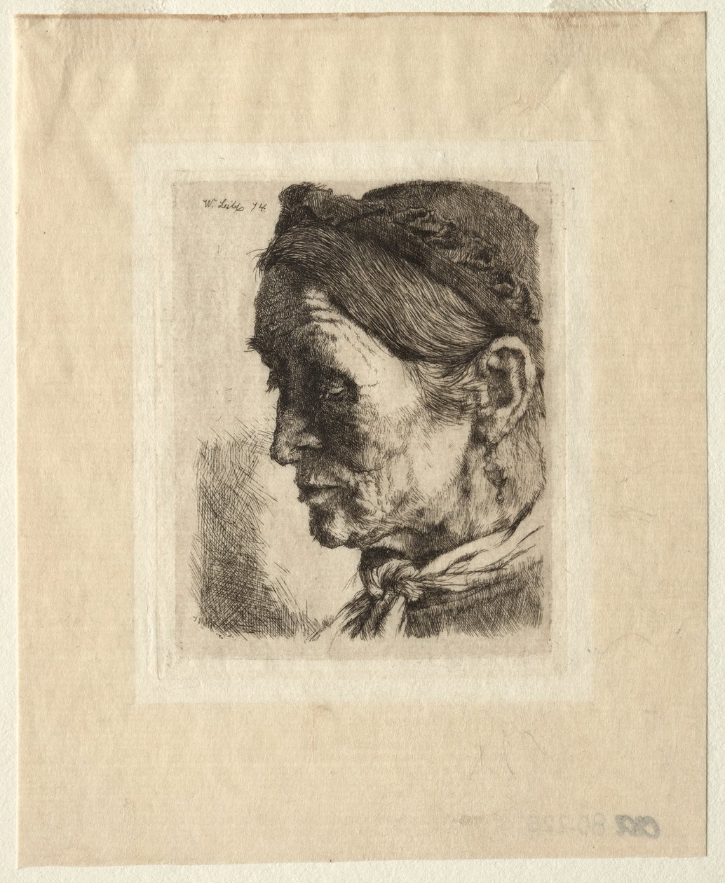 Testa di una Contadina, 1874 da Wilhelm Maria Hubertus Leibl