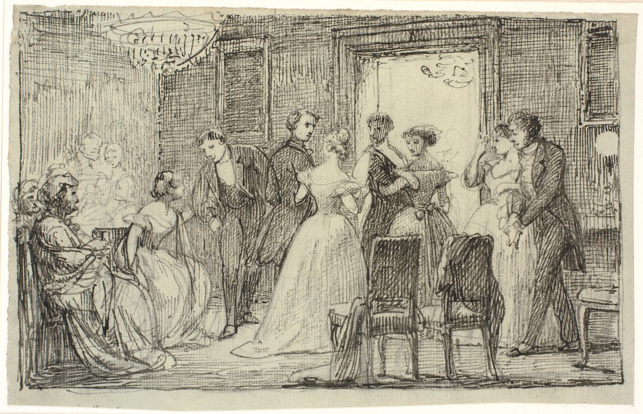 Inizio del balletto da Wilhelm Marstrand