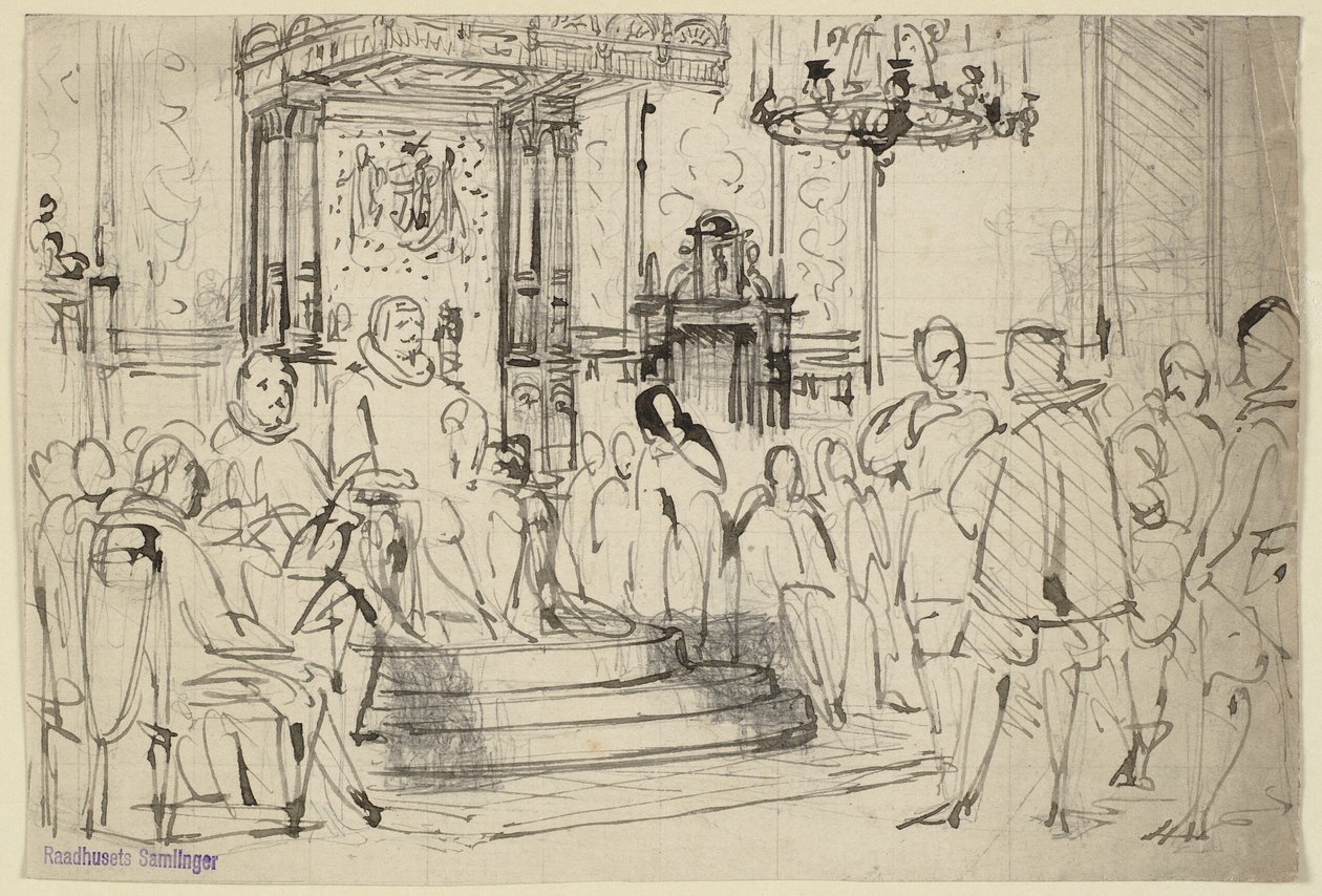 Cristiano IV in tribunale da Wilhelm Marstrand