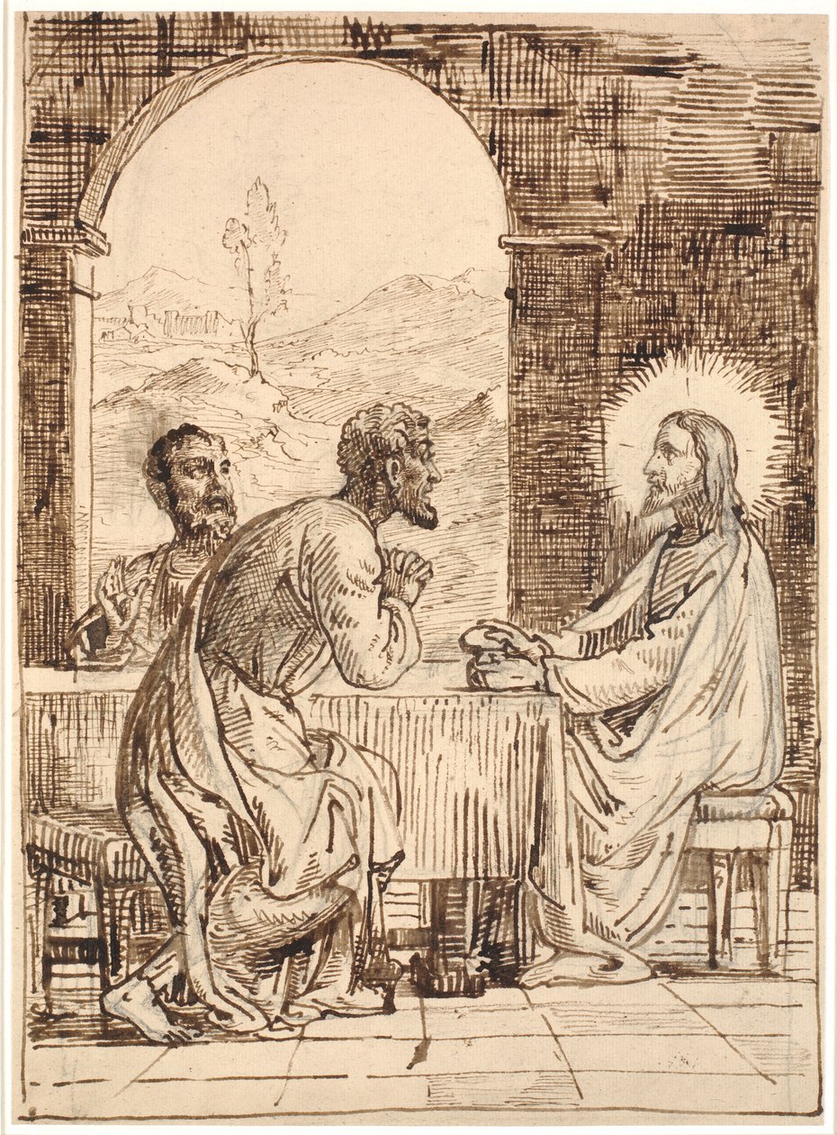 Cristo a Emmaus da Wilhelm Marstrand