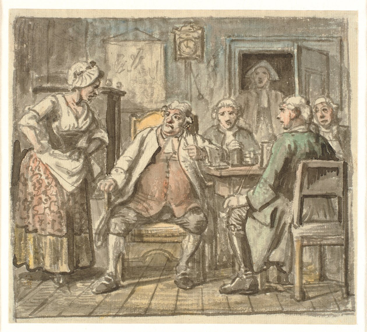 Collegium Politicum. Da "Il calzolaio politico" di Ludvig Holberg, Atto I, Scena 2 da Wilhelm Marstrand