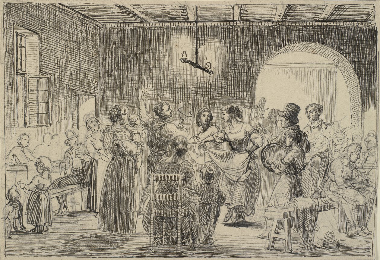 Danza in una latteria da Wilhelm Marstrand
