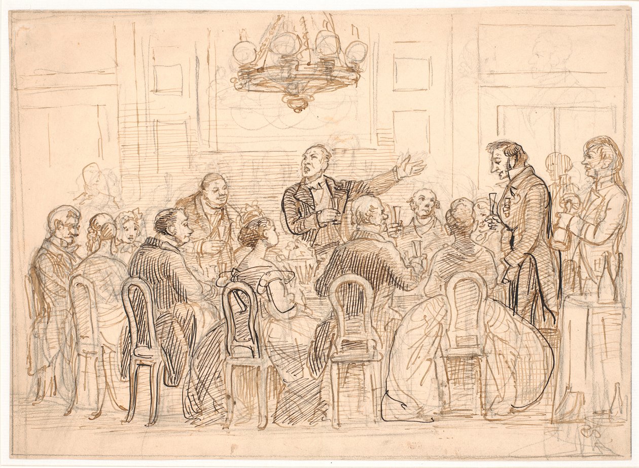 Il brindisi del nuovo cavaliere da Wilhelm Marstrand