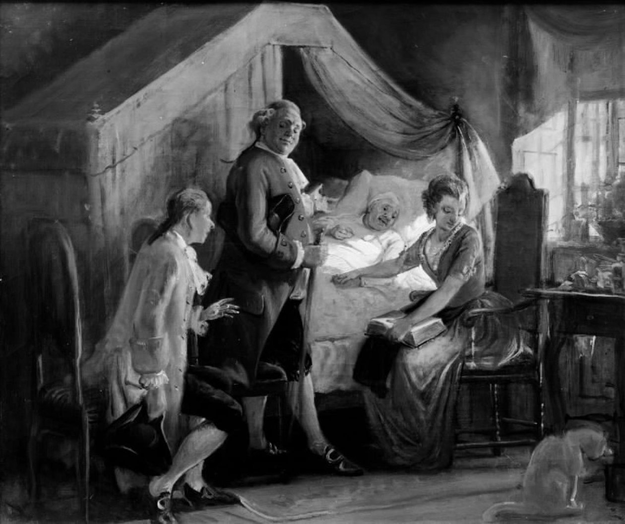 Un fidanzamento al capezzale da Wilhelm Marstrand