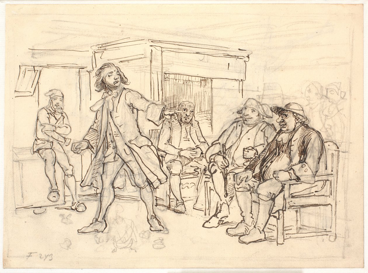 Erasmus Montanus disputa con Per Degn da Wilhelm Marstrand