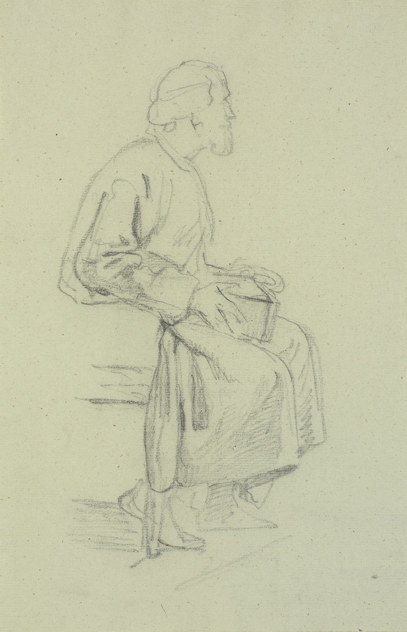 Studi di figura. Vecchio seduto da Wilhelm Marstrand