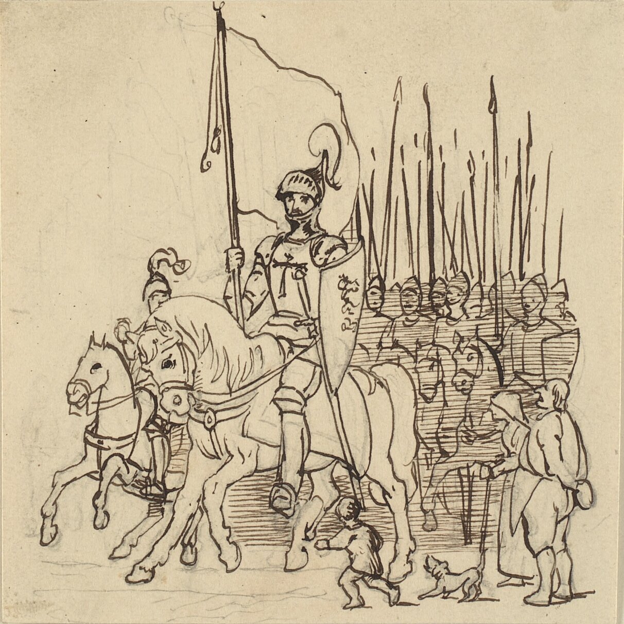 Holger Danske alla Testa dei Suoi Cavalieri da Wilhelm Marstrand