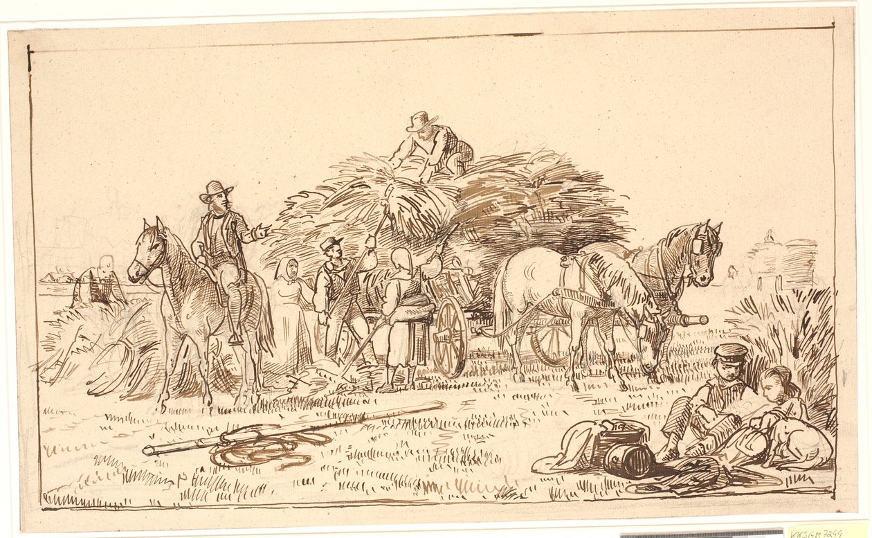 Scena di raccolto da Wilhelm Marstrand
