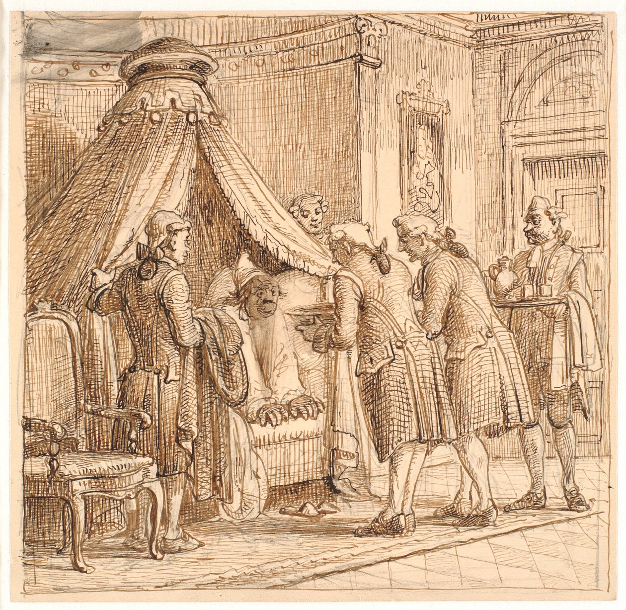 Jeppe nel letto del barone da Wilhelm Marstrand