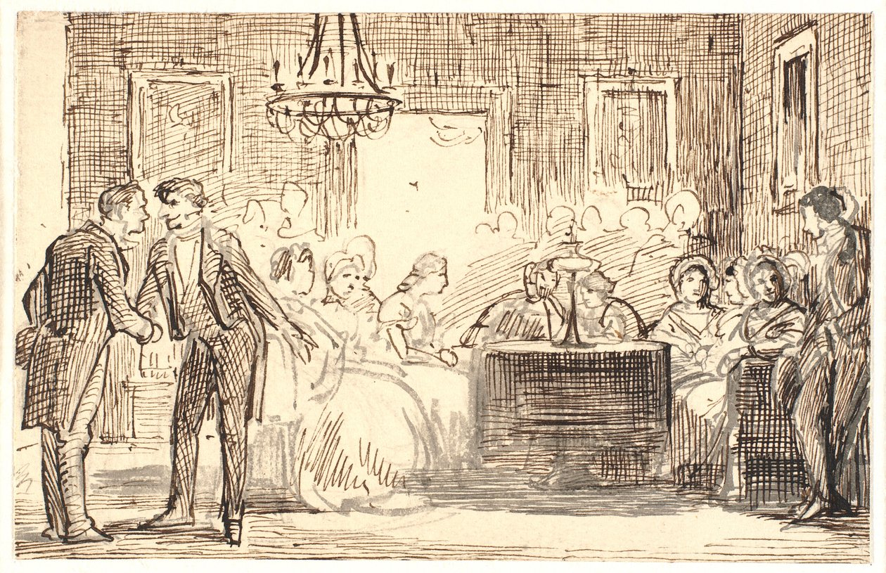Scena di società di Copenaghen da Wilhelm Marstrand