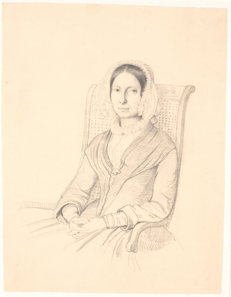 Ritratto di Sophie Frederikke Raffenberg, seduta in una poltrona da Wilhelm Marstrand