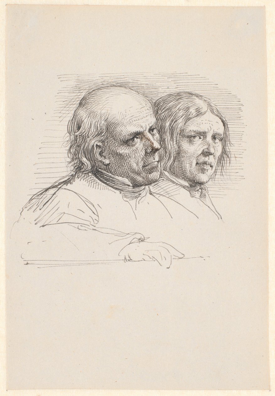 Studio di ritratto di due contadini svedesi da Wilhelm Marstrand