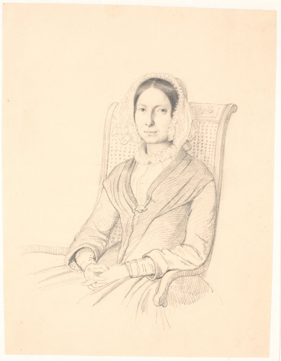 Ritratto di Sophie Frederikke Raffenberg, seduta in una poltrona da Wilhelm Marstrand