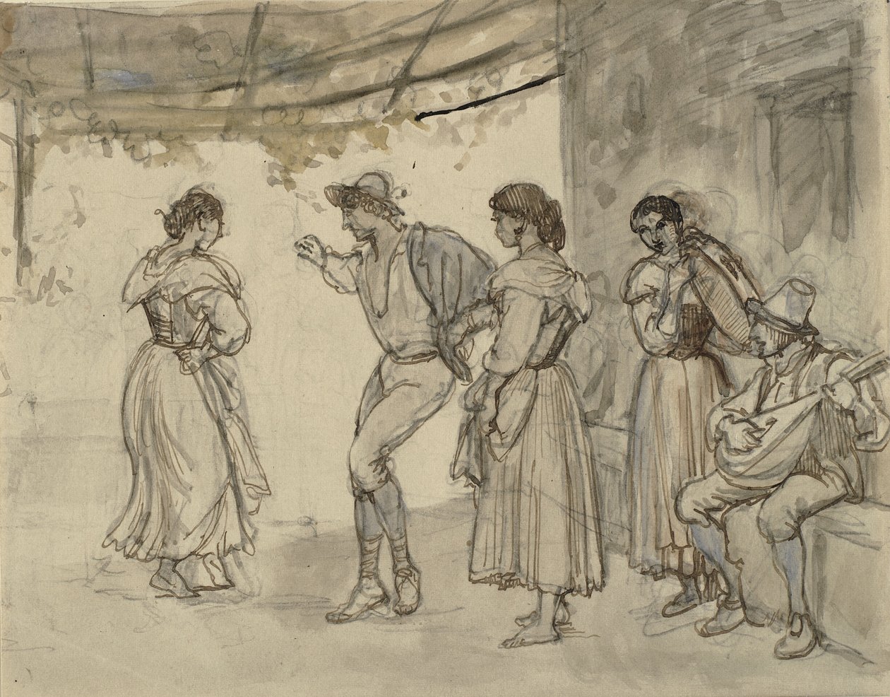 Danza del saltarello da Wilhelm Marstrand