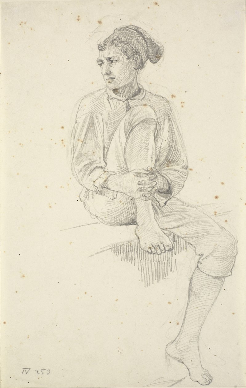 Giovane Pescatore Seduto da Wilhelm Marstrand