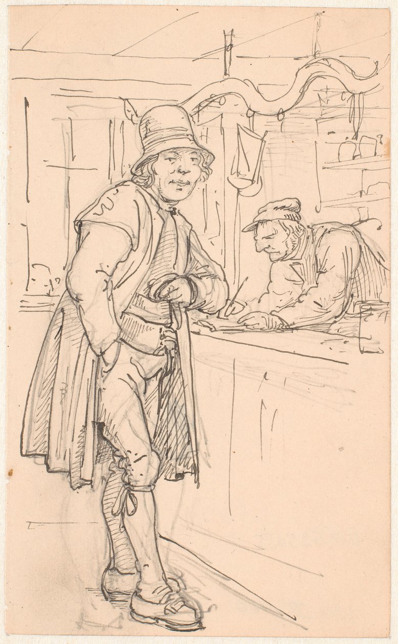 Contadino svedese dal mercante da Wilhelm Marstrand