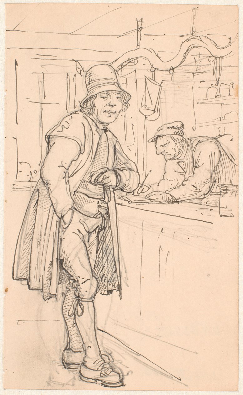 Contadino svedese dal mercante da Wilhelm Marstrand