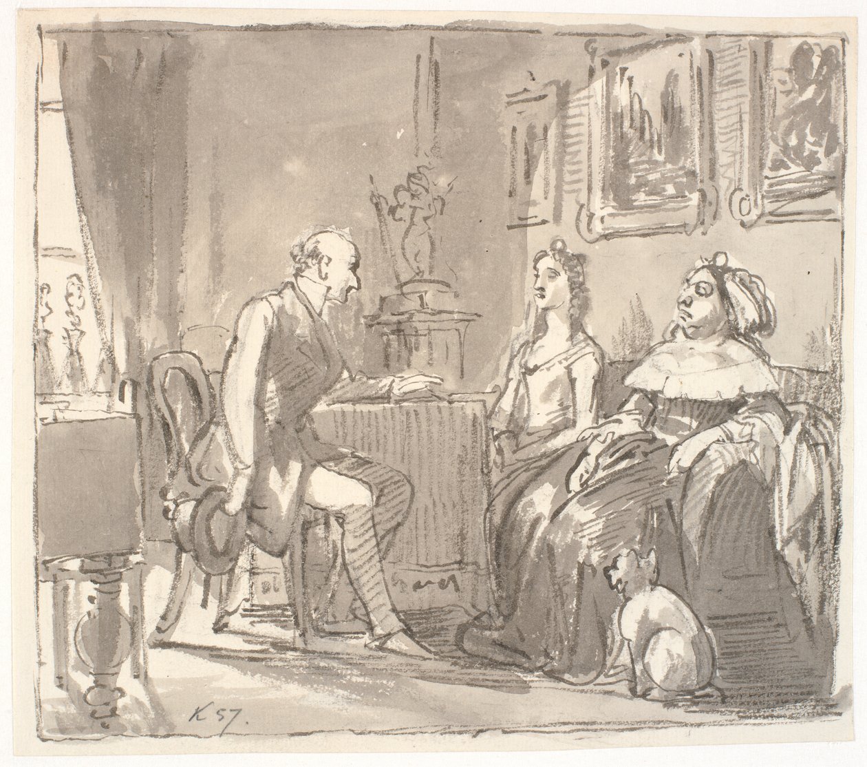 Visita alla sua grazia da Wilhelm Marstrand