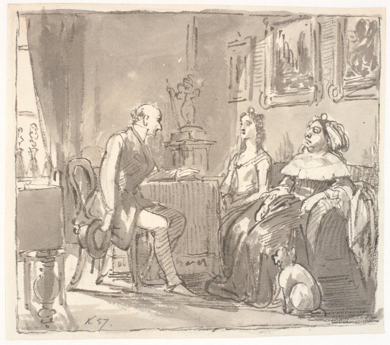 Visita alla sua grazia da Wilhelm Marstrand