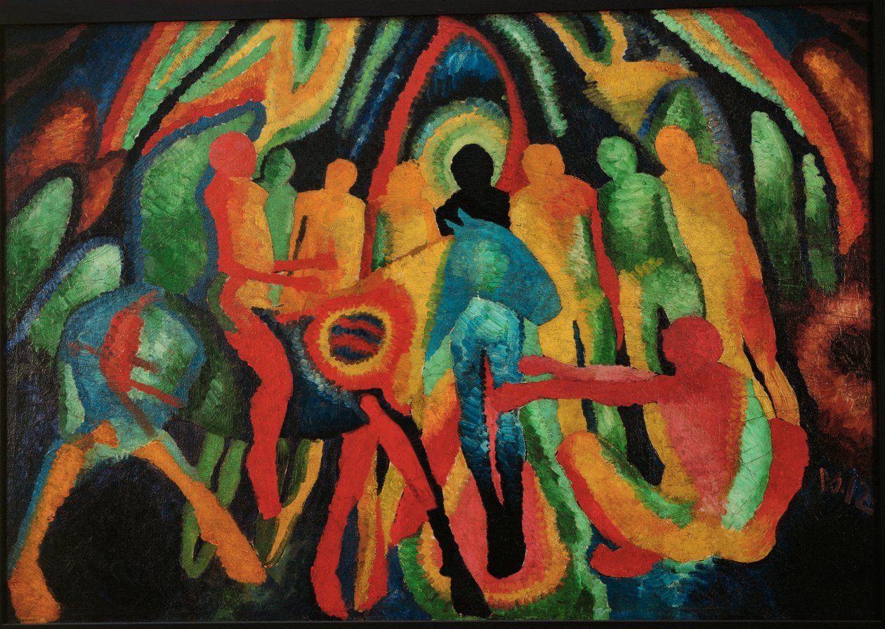 Ingresso a Gerusalemme (dipinto su tela) da Wilhelm Morgner