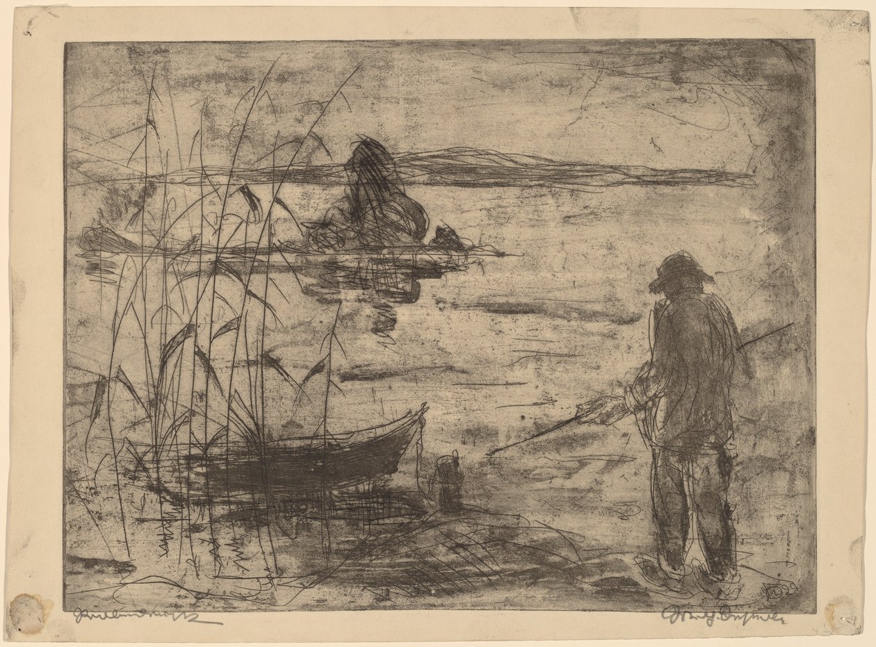 Pesca sul fiume Havel da Wilhelm Oesterle