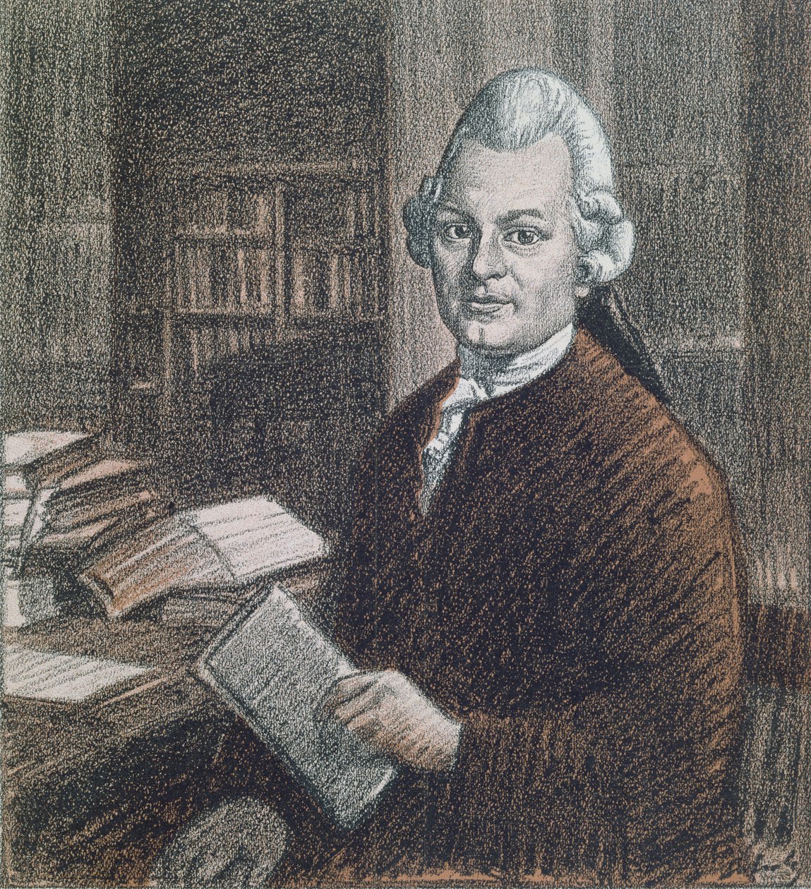 Ritratto di Gotthold Ephraim Lessing da Wilhelm Schulz