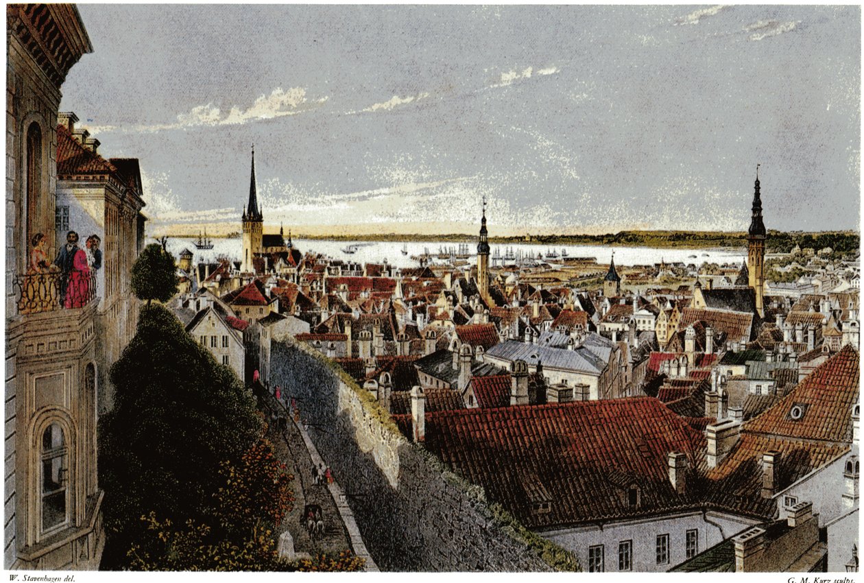 Veduta di Reval, ca. 1855 da Wilhelm Siegfried Stavenhagen