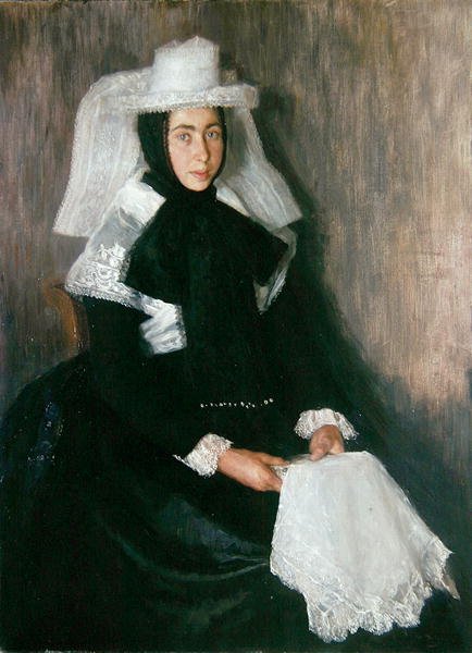 Ragazza di Langgoens in abiti religiosi da Wilhelm Thielmann