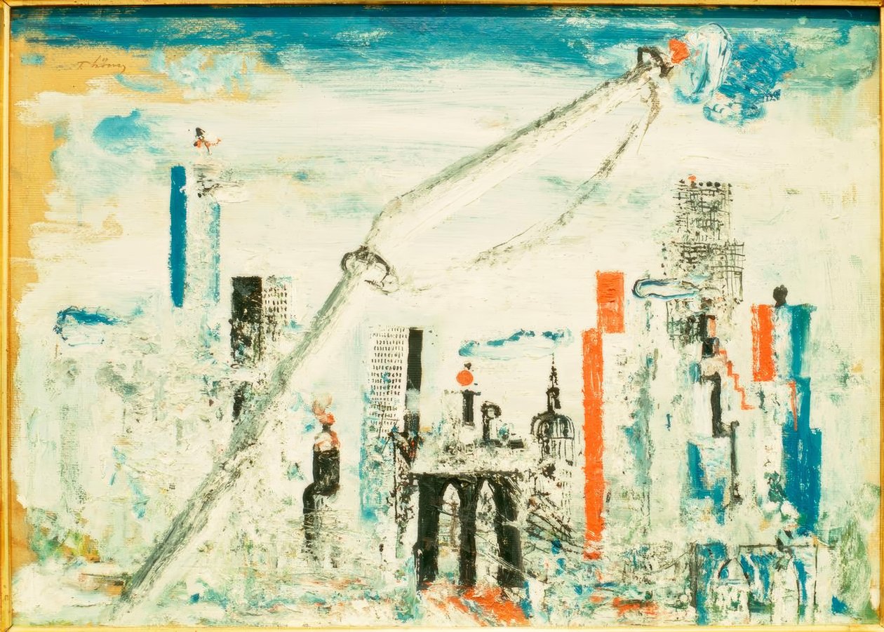 New York, Manhattan con gru da Wilhelm Thöny