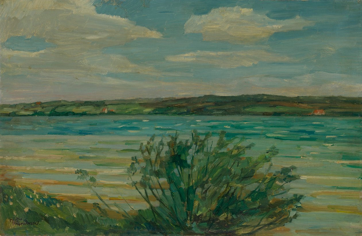 Al lago di Starnberg da Wilhelm Trübner