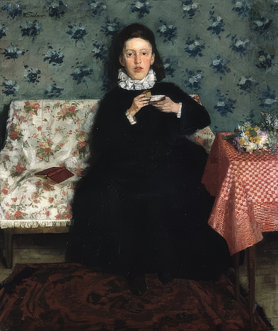 Sul divano da Wilhelm Trübner