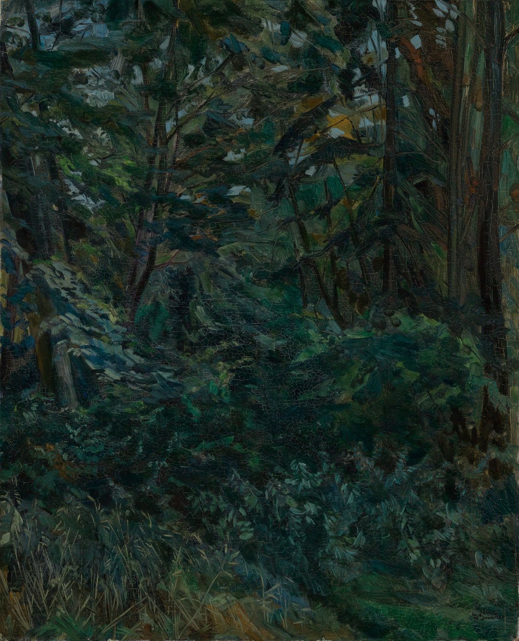 Interno di foresta da Wilhelm Trübner