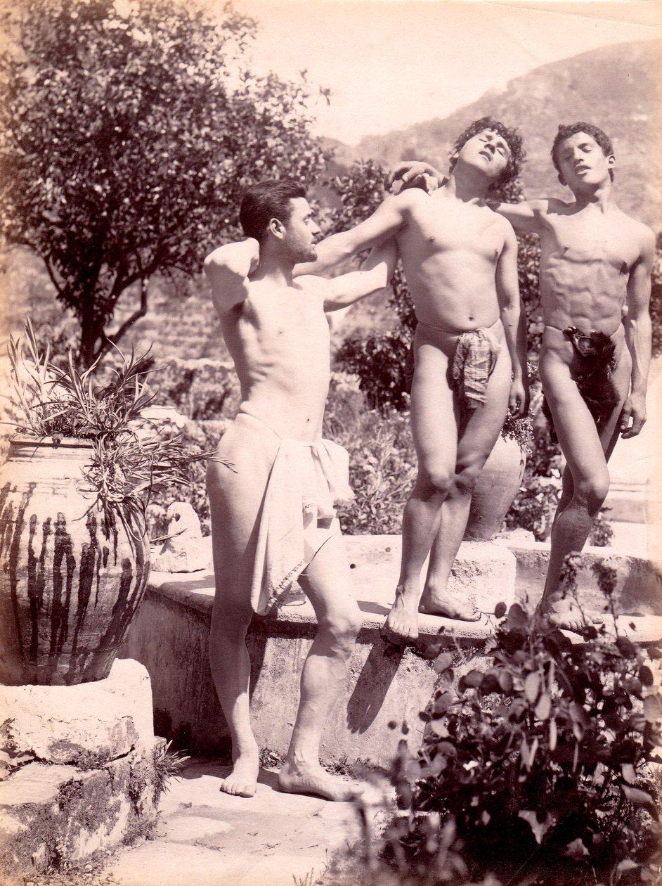 Studio di nudi maschili, c.1900 da Baron Wilhelm von Gloeden