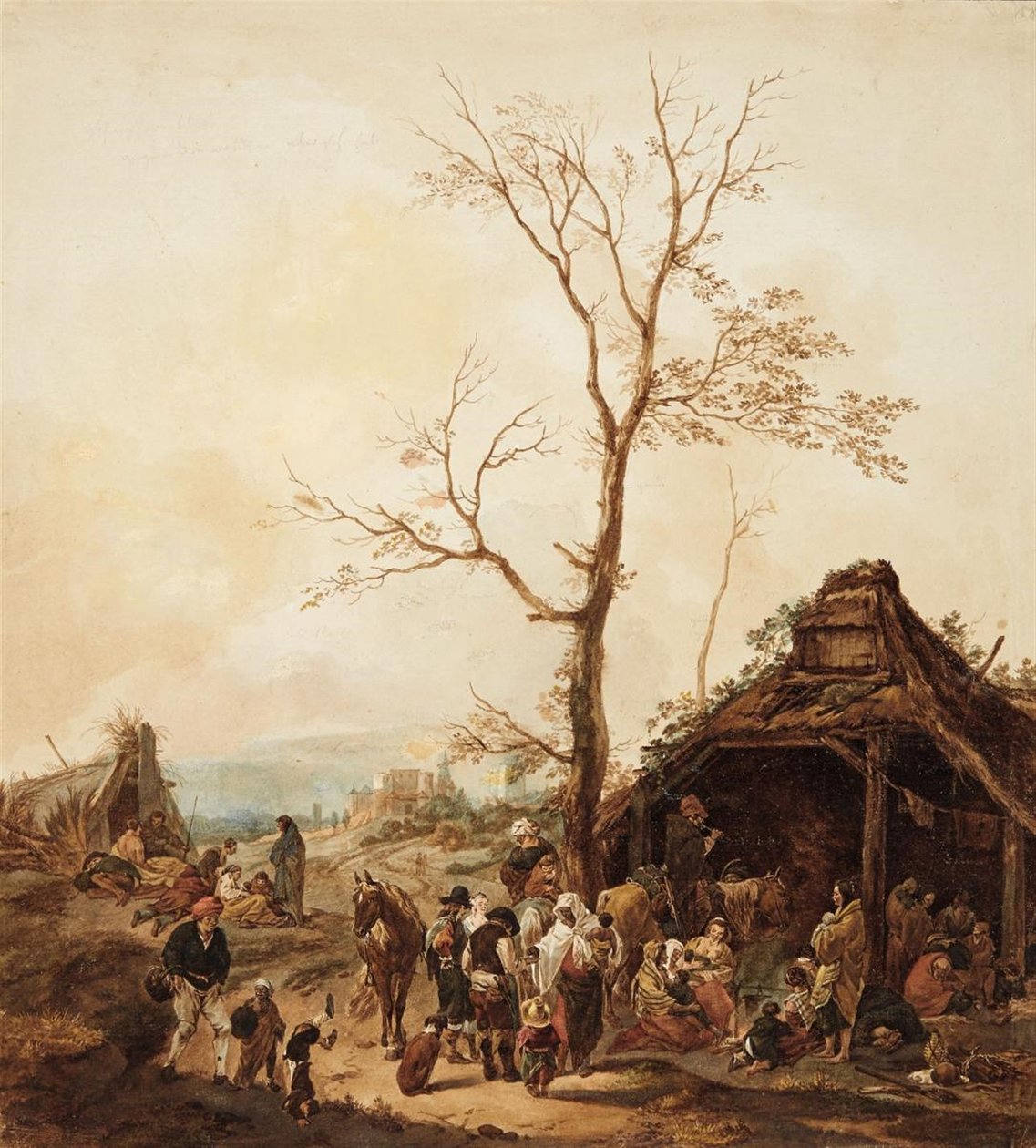 Un mendicante vicino a una città da Wilhelm von Kobell