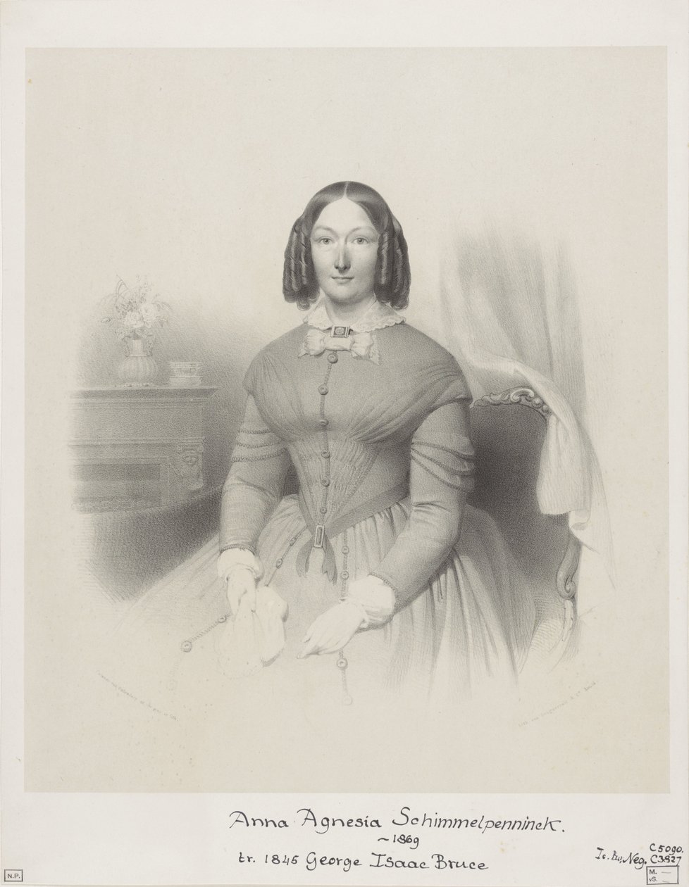 Ritratto di Anna Agnesia Bruce-Schimmelpenninck da Wilhelmus Cornelis Chimaer van Oudendorp