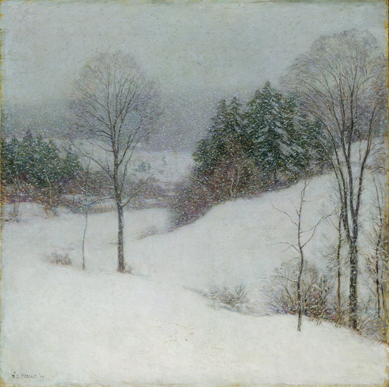 Il velo bianco, 1909 da Willard Leroy Metcalf