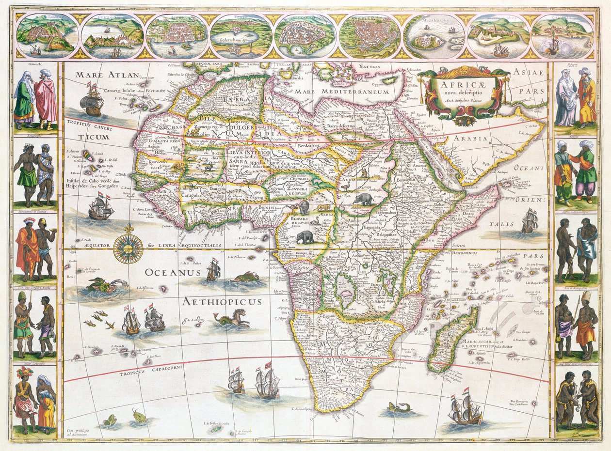 Africa Nova, c.1617 da Willem Janszoon Blaeu