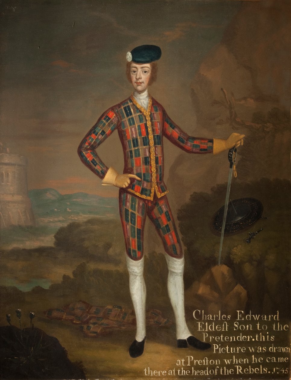 Principe Carlo Edoardo Stuart, figlio del Vecchio Pretendente da Willem Verelst