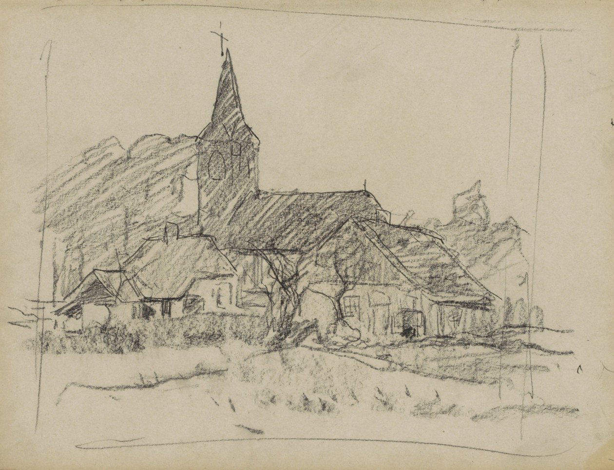 Veduta di Diepenheim con la chiesa di San Giovanni da Willem Arnoldus Witsen