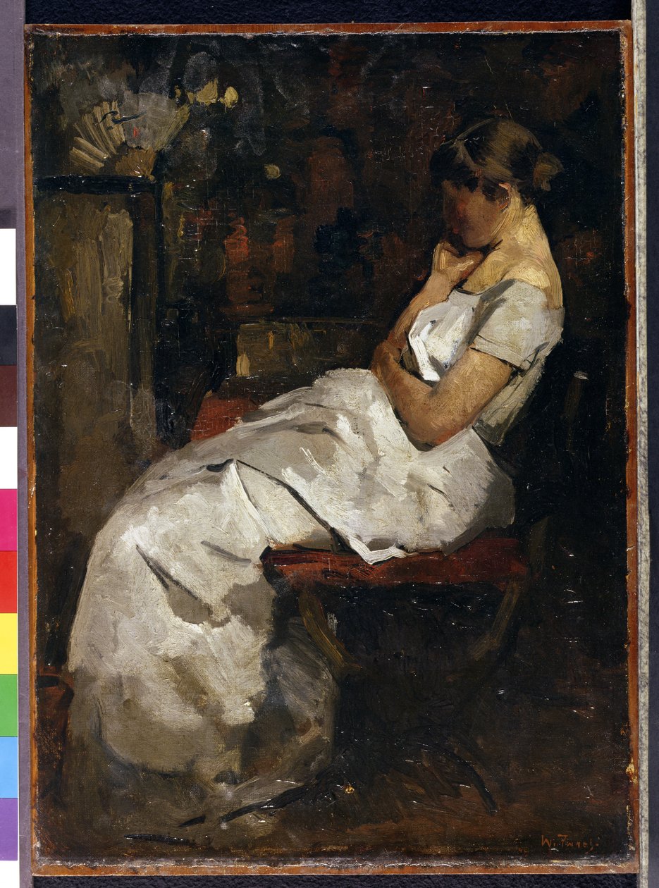 Ragazza in bianco, c.1889 da Willem de Zwart