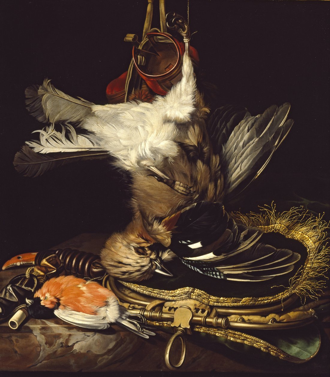 Natura morta con una ghiandaia morta da Willem van Aelst
