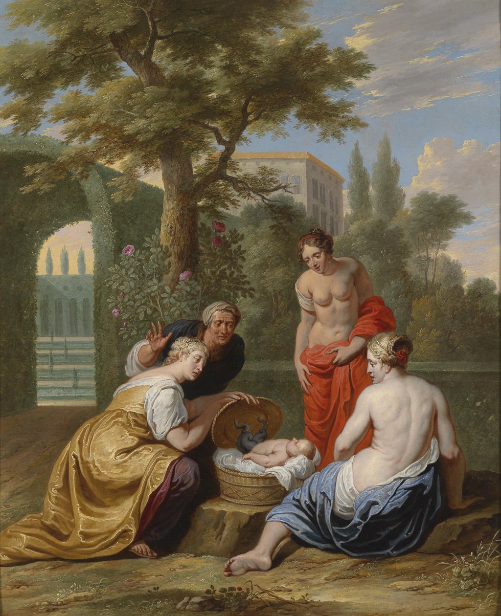 Il Ritrovamento di Erichthonios da parte delle Figlie di Kekrops da Willem van the Elder Herp